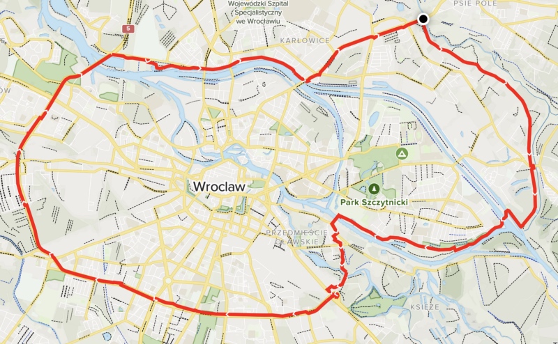 Map of cycle tour